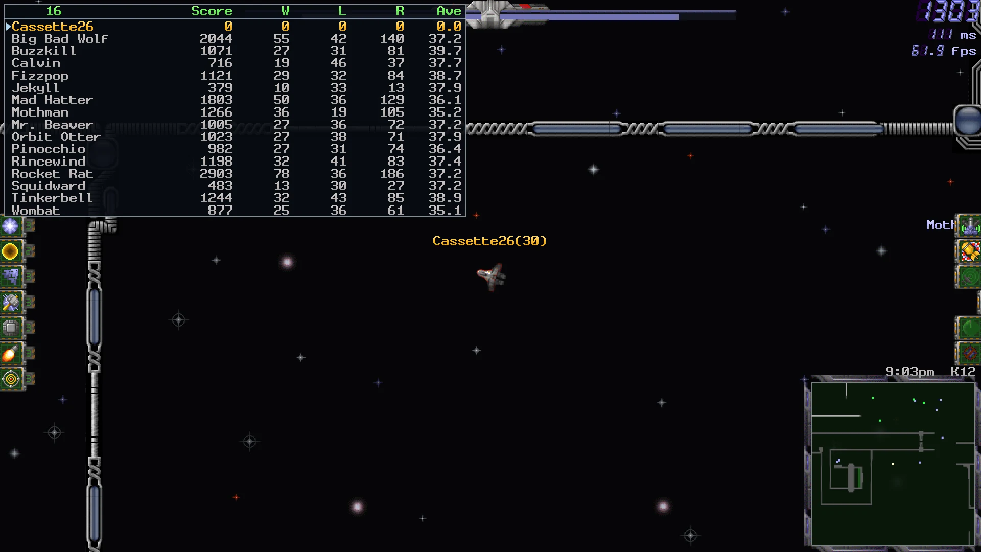 Hold Space: the zone roster with every pilot's score